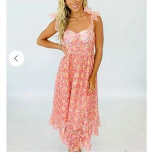 COPY - Walker Rose Boutique Sweetheart Floral Midi Dress